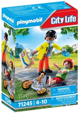 PLAYMOBIL SANITARIUSZ Z PACJENTEM 71245