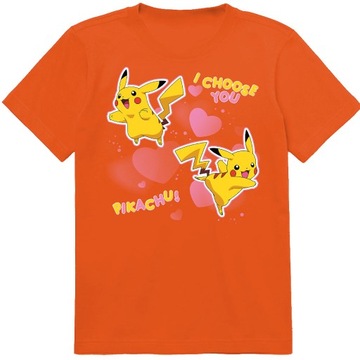 KOSZULKA DZIECIĘCA T-SHIRT DLA DZIECKA PIKACHU POKEMON 152 PREZENT JAKOŚĆ