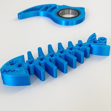 Брелок KEYRAMBIT KEYSPINNER керамбитовый спиннер СИНЯЯ РЫБА