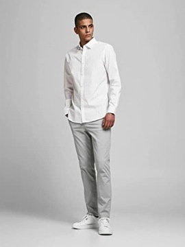 JACK & JONES Biała męska koszula elegancka L