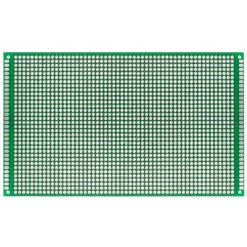 ROSFIX ДВУСТОРОННЯЯ УНИВЕРСАЛЬНАЯ ПЕЧАТНАЯ ПЛАТА ДЛЯ ПРОТОТИПИРОВАНИЯ 9X15 СМ ЗЕЛЕНАЯ