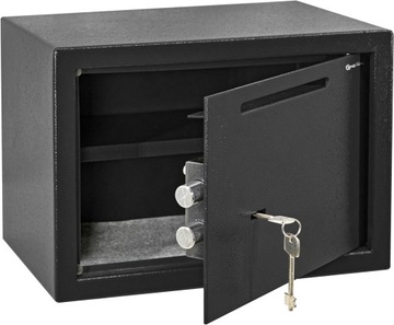 Большой настенный сейф с ключом 35х25х25см.