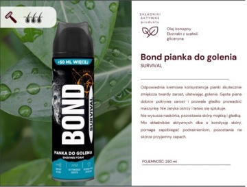 BOND SURVIVAL - ПЕНА ДЛЯ БРИТЬЯ - 250мл