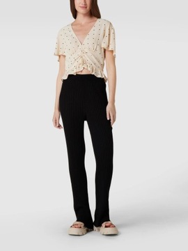 Bluzka drapowana groszki / NA-KD / 44/XXL