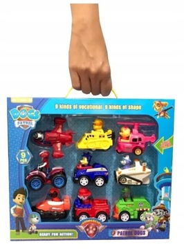PAW PATROL 9 УПРАВЛЯЕМЫХ АВТОМОБИЛЕЙ +9 ФИГУРОК РАЙДЕР СОБАКИ НАБОР МАШИНКИ ТРАНСПОРТ
