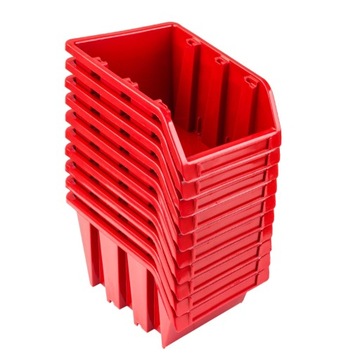 Pudełko do organizacji warsztatu 10x NP6 czerwone