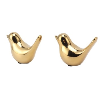 2 szt. Galwaniczna ceramiczna dekoracja ptaka