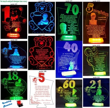 ОДИН ГОД ЮБИЛЕЙ 18 20 30 40 60 LED ФОТО