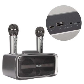 St? 2028 Портативная акустическая система для караоке Bluetooth-караоке-машина с 2 милями