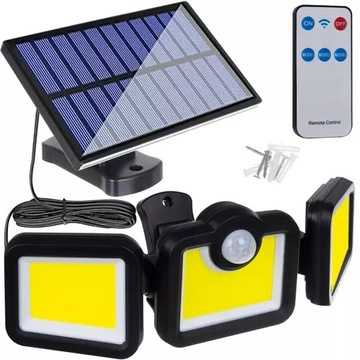 Lampa solarna 171 led z panelem zewnętrznym izoxis