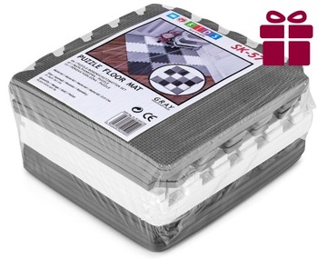 Пазл ОБУЧАЮЩИЙ FOAM MAT 118х118 для детей, СКЛАДНОЙ, защитный, 16 шт.
