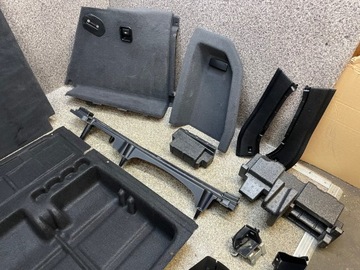 Боковины салона, пол, обивка багажника, крышка, винты, BMW X3 F25, черный