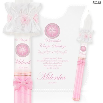 КРЕЩЕННАЯ СВЕЧА, БЕЛАЯ ОДЕЖДА И КРЕЩЕННАЯ СВЕЧА для мальчика и девочки