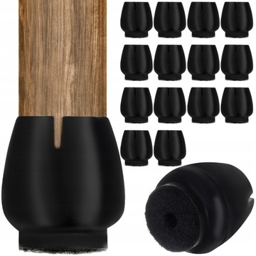 Чехол на ножку стула с фетром - набор из 16 штук.