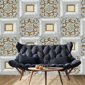 PANELE ŚCIENNE TAPETA SAMOPRZYLEPNA PŁYTKA MARMUR PCV 30CM X 60CM 10 SZTUK