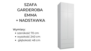 ЭММА ШКАФ 70 см + 2 ЯЩИКА + БЕЛЫЙ ВЕРХ