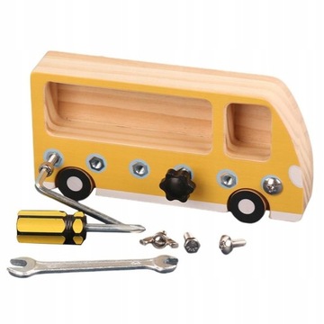 Wooden Screw Driver Board Basic Skills Bead G