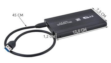 Корпус жесткого диска 2.5 USB 3.0 SATA черный * Работает быстрая передача данных через USB 3.0