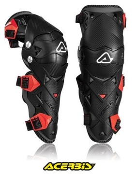 OCHRANIACZE KOLAN NAKOLANNIKI MOTOCYKLOWE ACERBIS EVO 3.0 BLACK RED