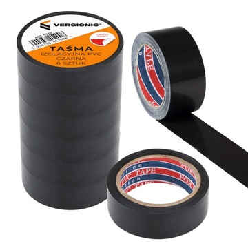 ИЗОЛЕНТА ЧЕРНАЯ ПВХ ИЗОЛЯЦИЯ 6 шт.