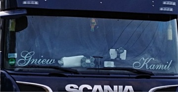 Наклейка на окно грузовика Надпись: НАЗВАНИЕ ЗАКАЗА ГОРОД *50см *Цвета