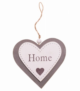 SERCE ZAWIESZKA DREWNIANA HOME DEKORACJA PREZENT