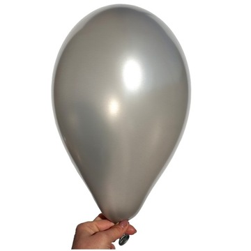 Balony Metalizowane SREBRNY GEMAR SREBRNE WESELE