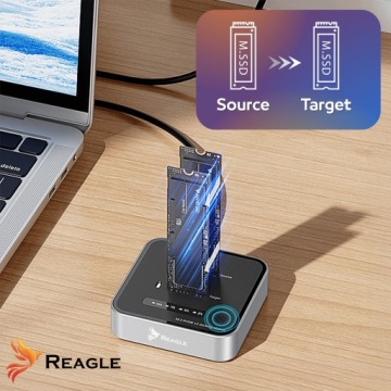 СТАНЦИЯ КЛОНИРОВАНИЯ SSD NVME PCIE M.2 USB-C 3.2 M2 АДАПТЕР НА 4TB 10GBPS