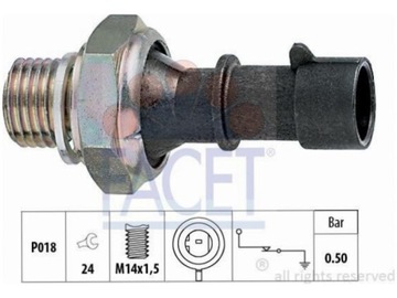 FACET 7.0069 SPÍNAČ TLAKOVÝ OLEJE