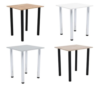 Стол кухонный квадратный 65х65 столовая кухня Выбор цвета БЕЛЫЙ