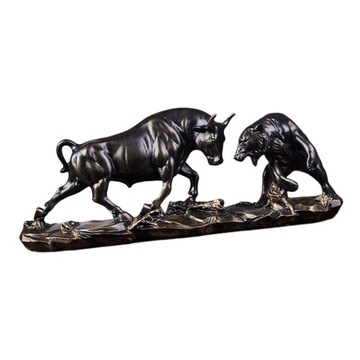 Figurka byka Niedźwiedź Feng Shui i statua byka na biurko Miedź 28x8x11,5