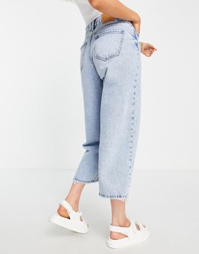 Stradivarius qqs jeans spodnie mom nogawka przecierane 7/8 XXS NH2