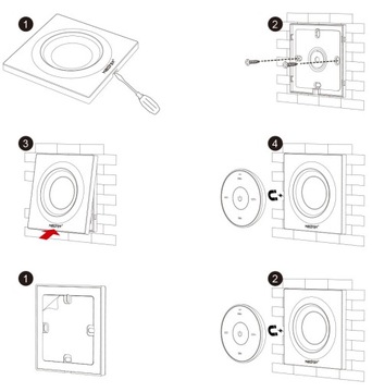 Настенная панель MONO/CCT CR2032 K2 белая