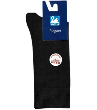 Skarpetki męskie Wola Elegant czarne 42/44
