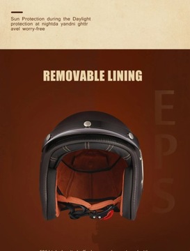 2023 New Arrival Motorcycle Helmet Dot Approved Retro Motorcycle Capacete U