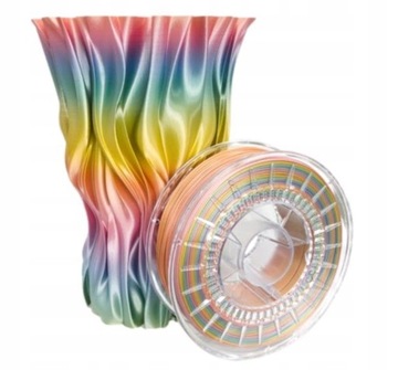 Filament PLA Rainbow SILK Rosa3D Tęczowy