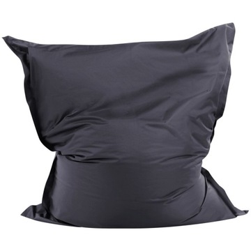 Pufa worek 140 x 180 cm czarny FUZZY
