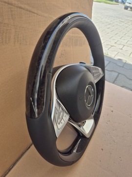 Красивое деревянное рулевое колесо Mercedes AMG W222 C217 CLS W218 W205 GLK GLC