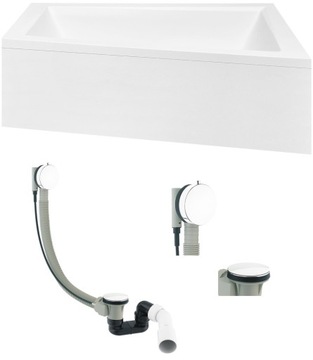 Wanna prawa BESCO INTIMA DUO 180X125+OB+BIAŁY SYFO