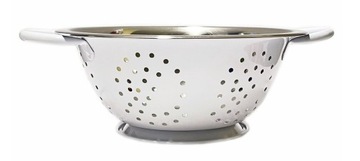 DURSZLAK CEDZAK STAL NIERDZEWNA Ø 24 cm BIAŁY