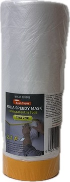 Folia malarska z taśmą samoprzylepną 20mb szer. 270cm SpeedyMask antychlap