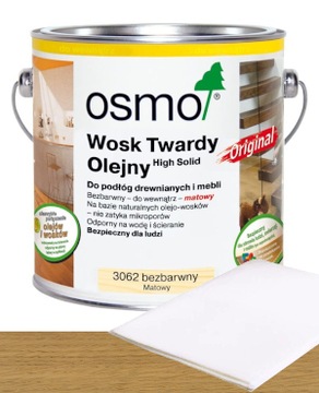 Osmo 3062 Wosk twardy olejny 0,75L Bezbarwny Mat