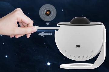 Звездный проектор, ночник, 12 планетарных дисков, USB-планетарий, 360 градусов