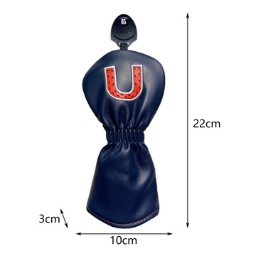 Чехол на голову клюшки для гольфа из искусственной кожи, устойчивый к царапинам, с