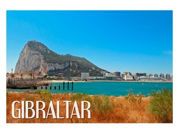 GIBRALTAR - Góra Tarika - Magnes na lodówkę