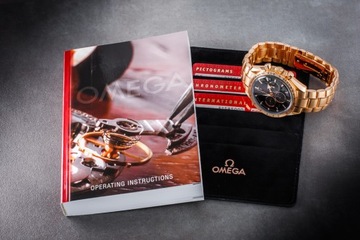 OMEGA SPEEDMASTER SCHUMACHER LIMITED EDITION XXX|555 18K GOLD 42MM/KPL.