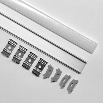 Profil Aluminiowy V-TAC 2mb Anodowany Do taśm LED ELASTYCZNY GIĘTKI 18x6mm