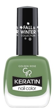 Zimowy Lakier do paznokci Golden Rose Keratin 205