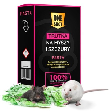 NAJMOCNIEJSZA TRUTKA TRUCIZNA NA MYSZY SZCZURY 1KG