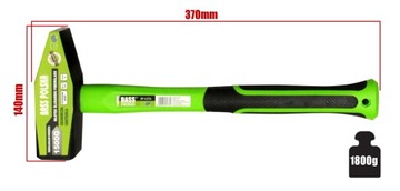 ГОЛОВКА МОЛОТОКА ИЗ СТЕКЛОСТЕКЛА 1,5 кг 1500 г